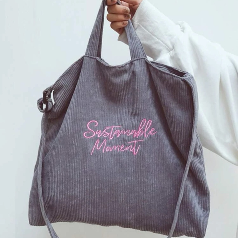 Sustainable moment top handle bag
